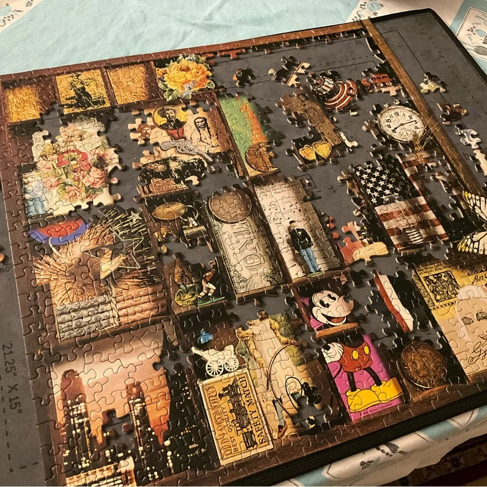 VTG American Spirit Collage 500 pc Puzzle - Picture 7 of 8